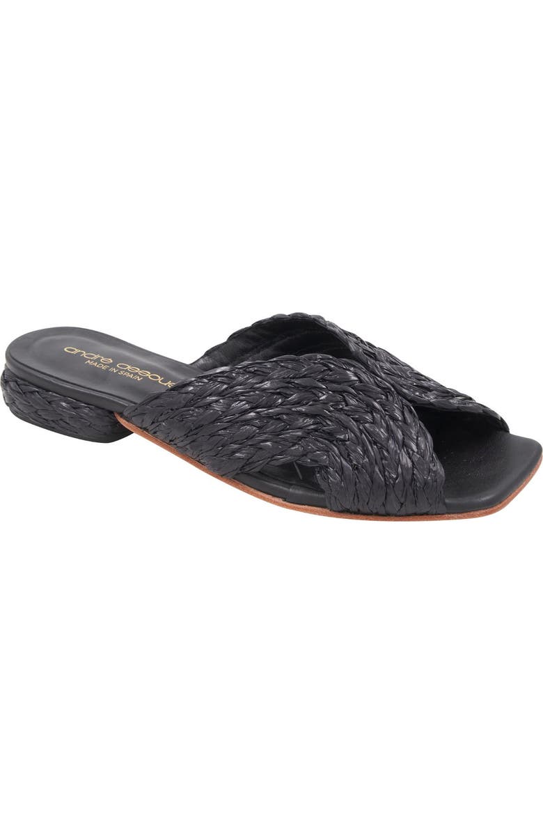 André Assous Ramy Slide Sandal, Main, color, Black