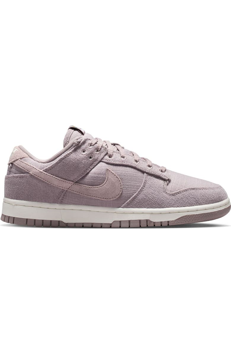 Nike Dunk Low Basketball Sneaker, Alternate, color, Light Violet Ore/ Sail/ Gold