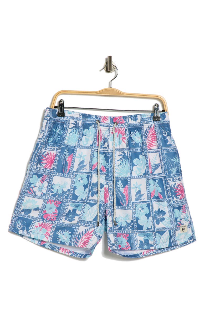 Vintage Summer Volley Swim Trunks, Alternate, color, Navy