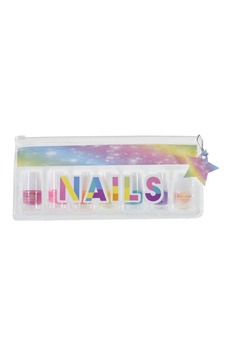 Iscream Days of the Week Nail Polish Set, Alternate, color, Pink Multi