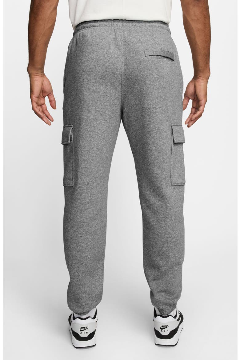 Club Fleece Cargo Sweatpants, Alternate, color, 063 D GR H/WHITE