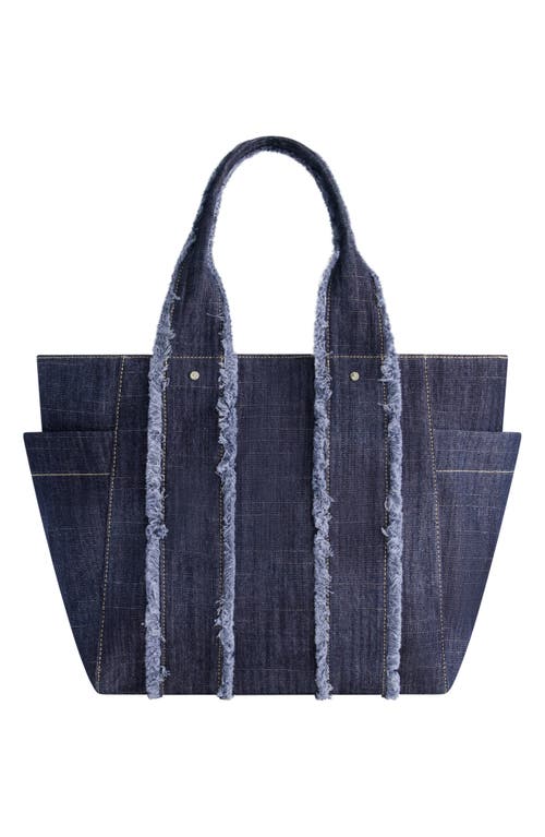 Shop True Religion Frayed Handle Denim Tote
