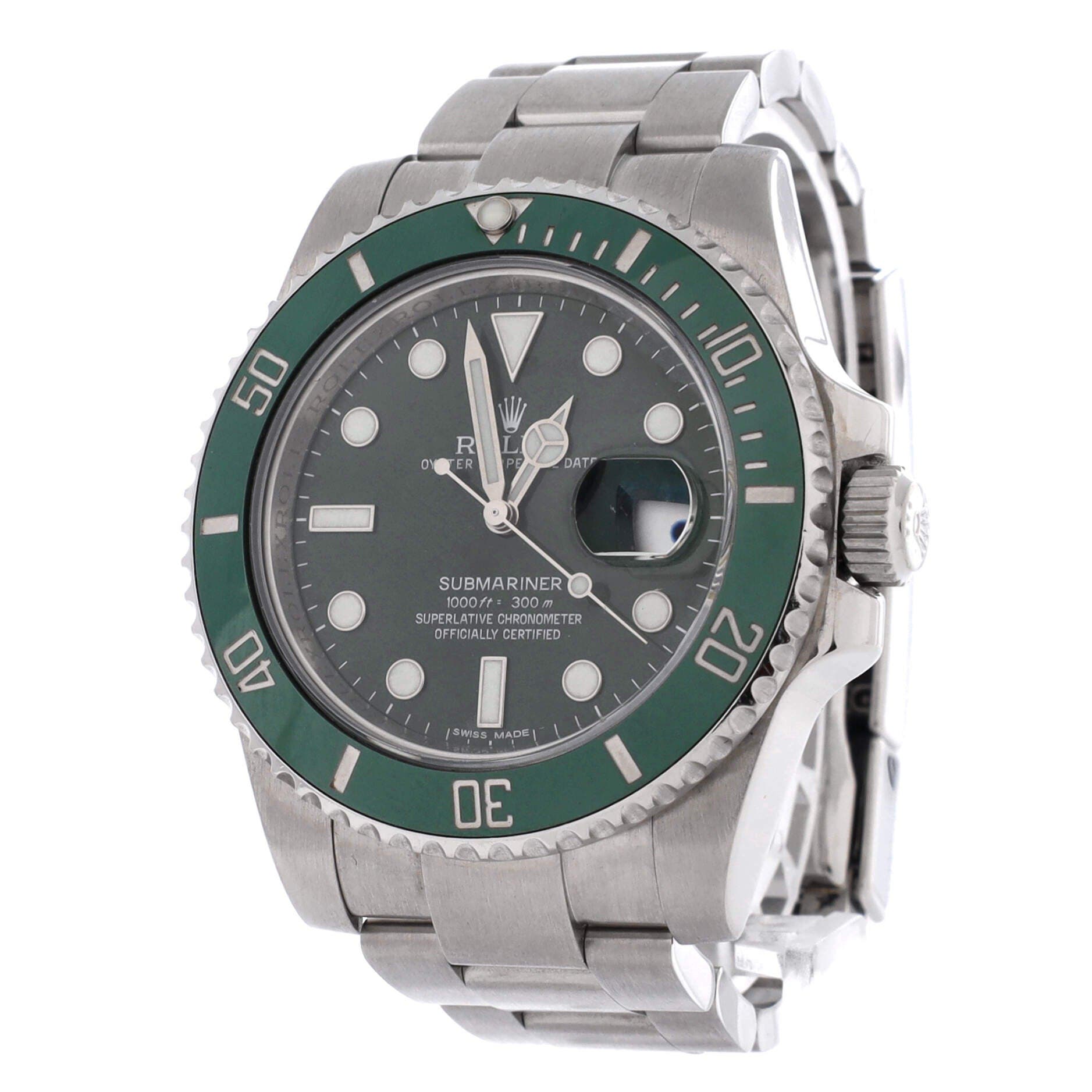 Oyster Perpetual Submariner Hulk Date Automatic Watch Stainless Steel and Cerachrom 40, Alternate, color, Metallic Silver