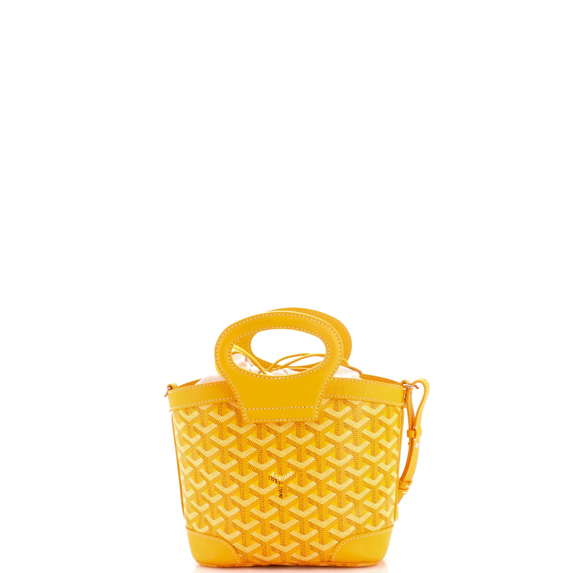 Pre-Owned Goyard Beluga Bag Coated Canvas Mini, Alternate, color, Yellow