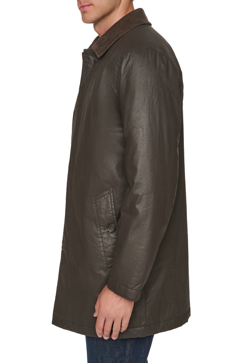 Coated Cotton Barn Coat, Alternate, color, BROWN