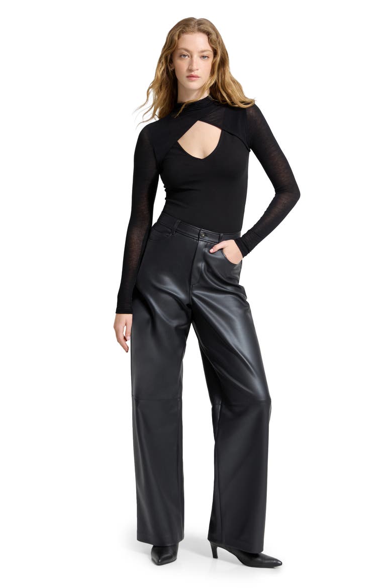 Adara Long Sleeve Shirt, Alternate, color, BLACK