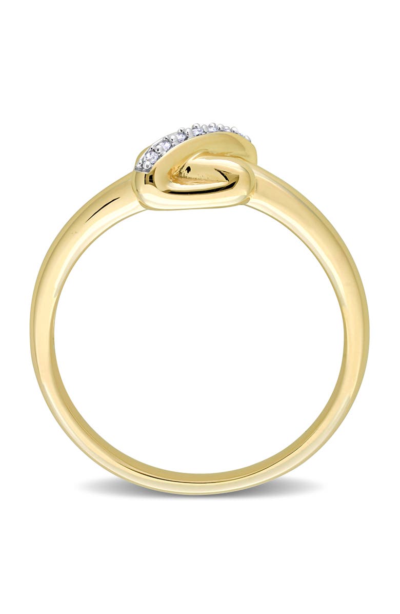 Julianna B. Diamond Accent Crossover Design Ring 14k, Alternate, color, Yellow Gold