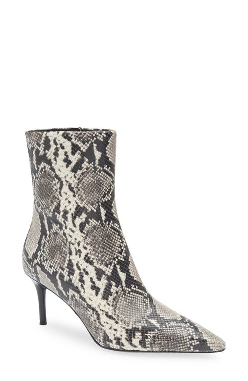 Rag & Bone Mercer Snake-embossed Leather Ankle Boots In Animal Print