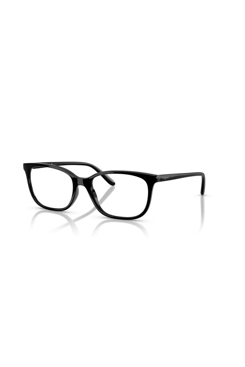 51mm Rectangle optical glasses, Main, color, Black