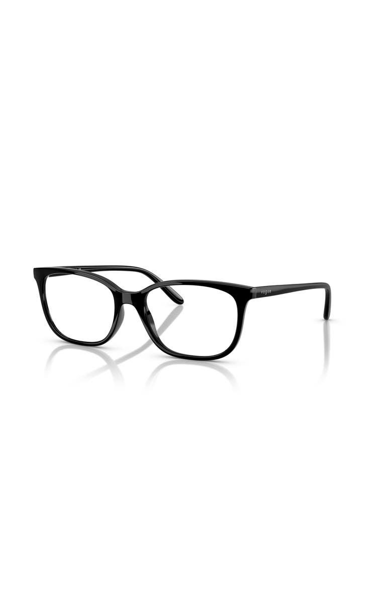 Vogue Eyewear 51mm Rectangle optical glasses, Main, color, Black