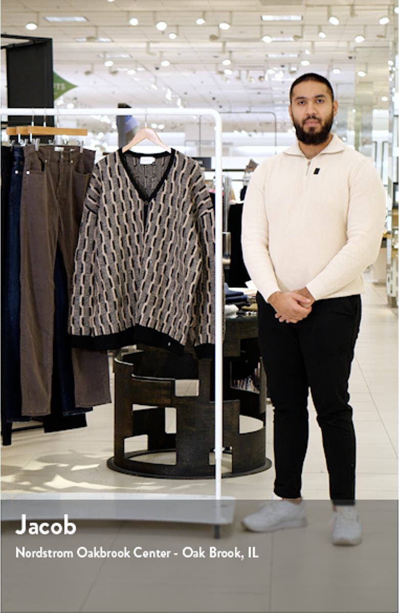 Topman Brushed Cable Knit V-Neck Cardigan | Nordstromrack