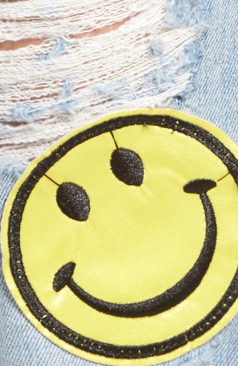 STS Blue 'Tomboy Skinny' Patched Jeans, Alternate, color, 