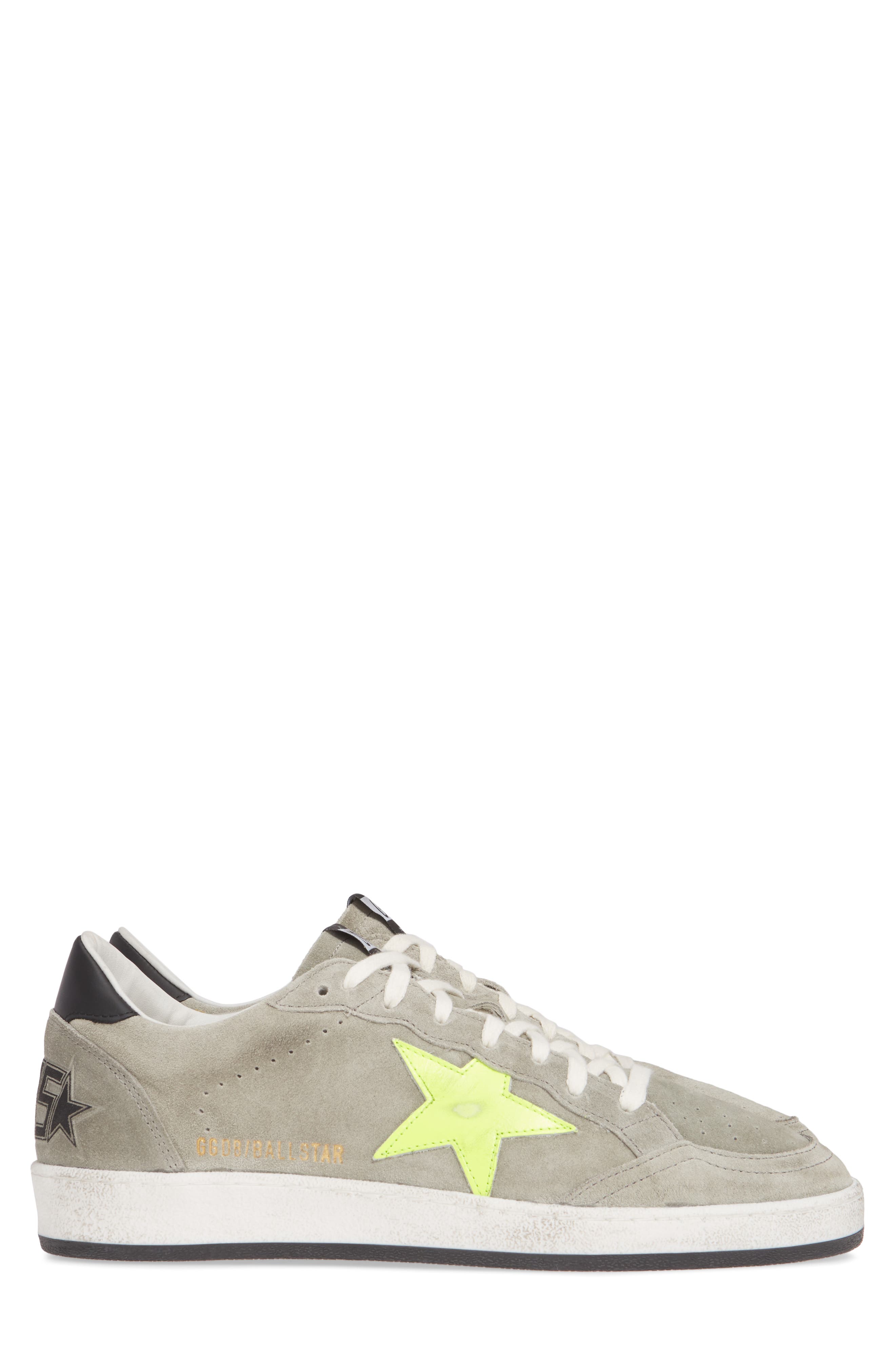 Ball Star Sneaker, Alternate, color, ICE SUEDE/ FLUO STAR