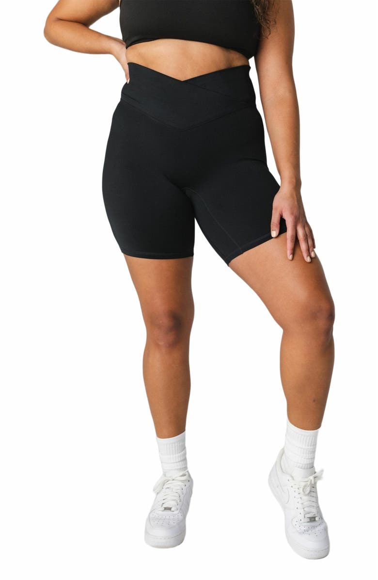 Vitality Daydream V Biker Short, Alternate, color, Midnight