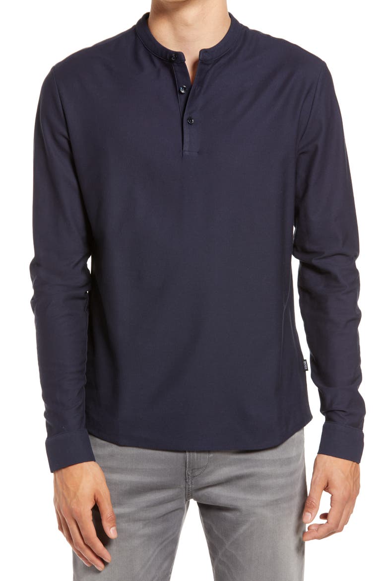 Pal Slim Fit Long Sleeve Henley, Main, color, NAVY