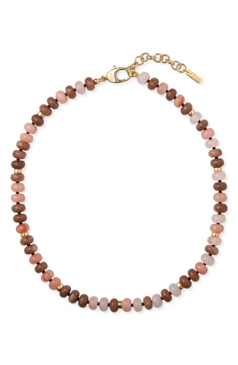 Diero Semiprecious Stone Beaded Necklace