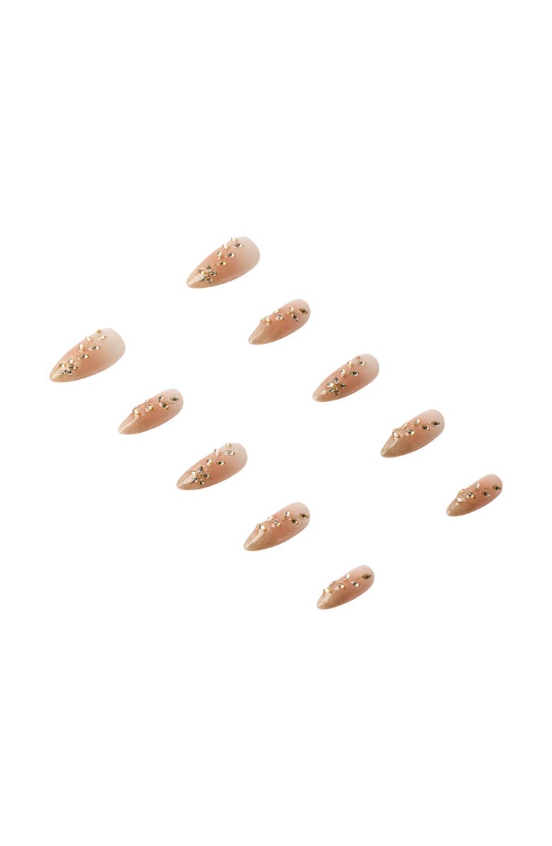 3H Nails Moonlit Kiss Luxury Handmade Press On Nails, Alternate, color, Blush