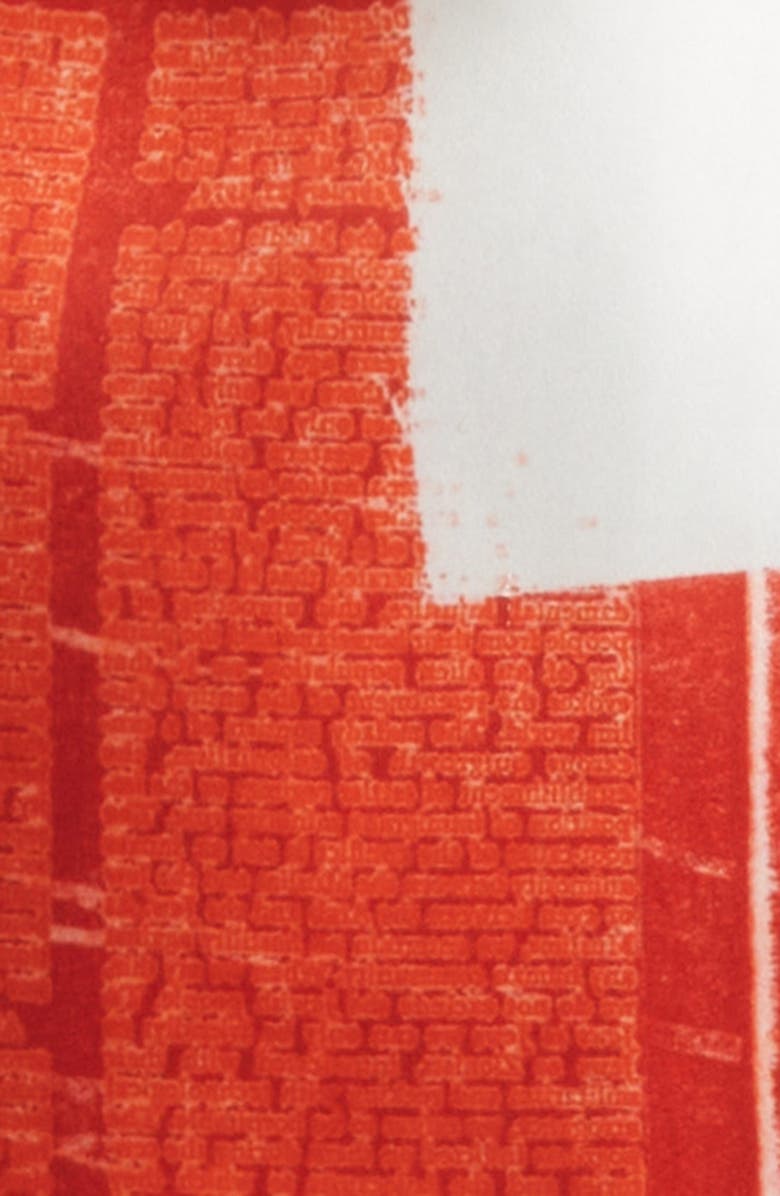 Jason Wu Collection Collage Print Matte Duchesse Satin Minidress, Alternate, color, Red Multi