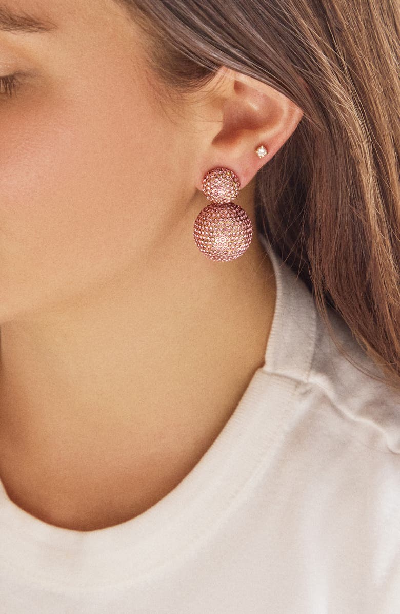 BaubleBar Azharia Drop Earrings, Alternate, color, Blush