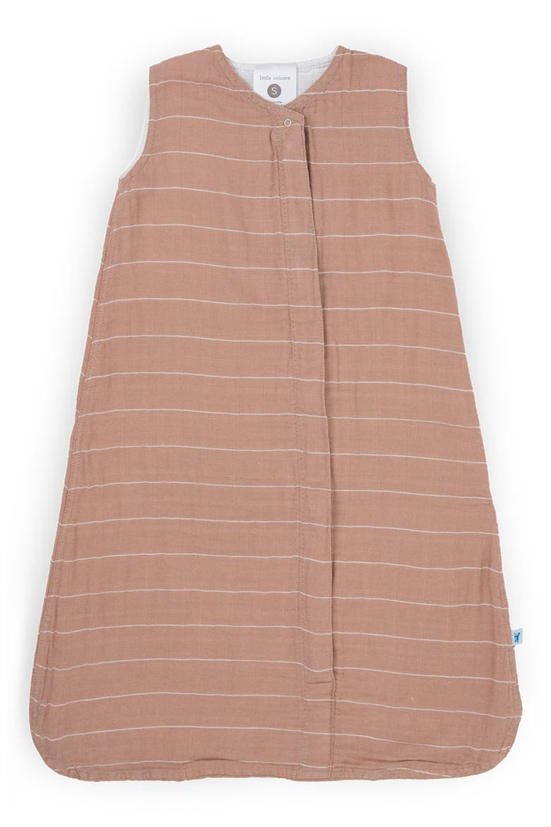 Cotton Muslin Wearable Blanket, Main, color, MAUVE STRIPE