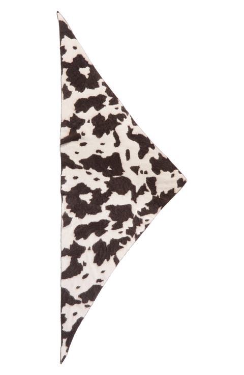 Grizzly Cowhide Cashmere Wild Rag