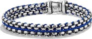 David Yurman Men's Woven Sterling Silver Box Chain Bracelet, 12mm