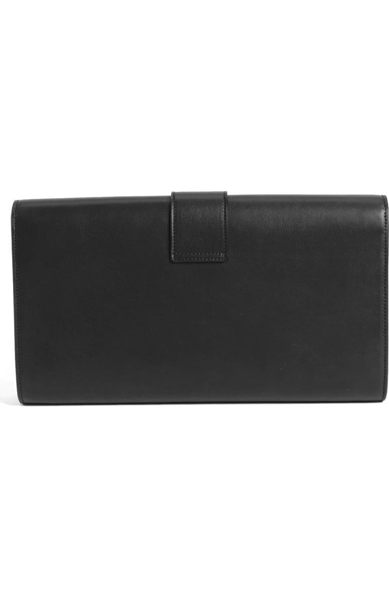 Saint Laurent 'Y' Leather Clutch, Alternate, color,
