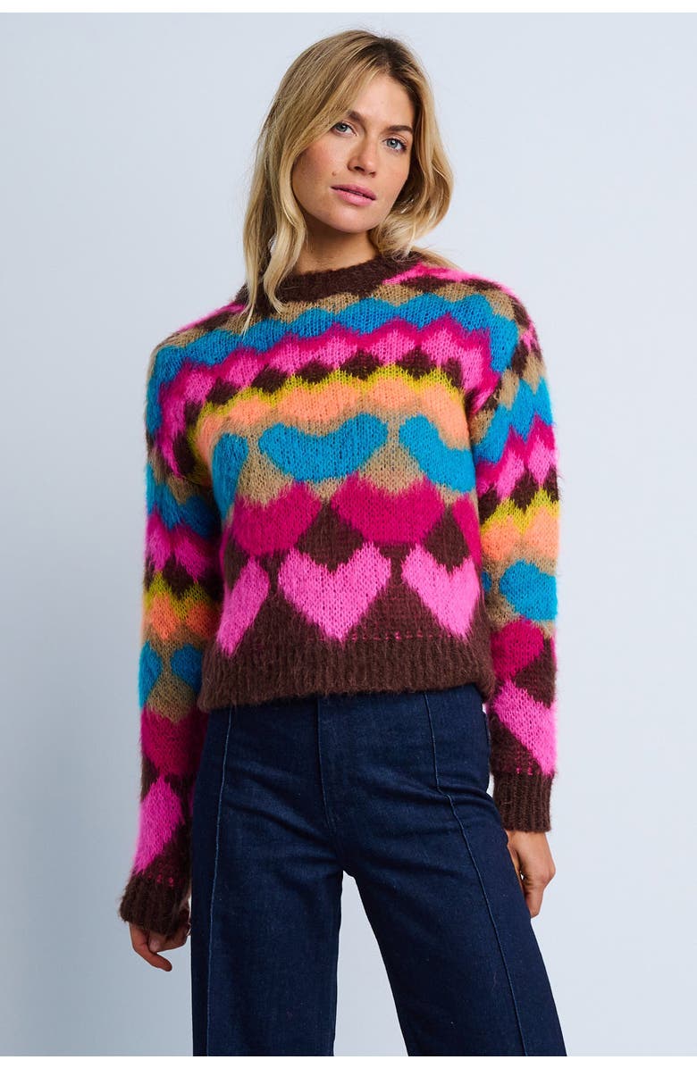 Lisa Todd Bellissima Italian Heart Sweater, Main, color, 