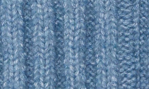Melrose And Market Faux Fur Pompom Beanie In Blue