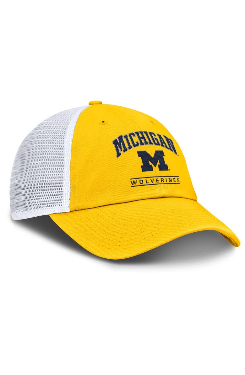Jordan Brand Men's Jordan Brand Maize/White Michigan Wolverines Club Trucker Adjustable Hat, Alternate, color, Maize