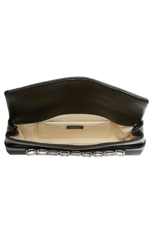 Jimmy Choo Kya Crystal-embellished Leather Clutch Bag