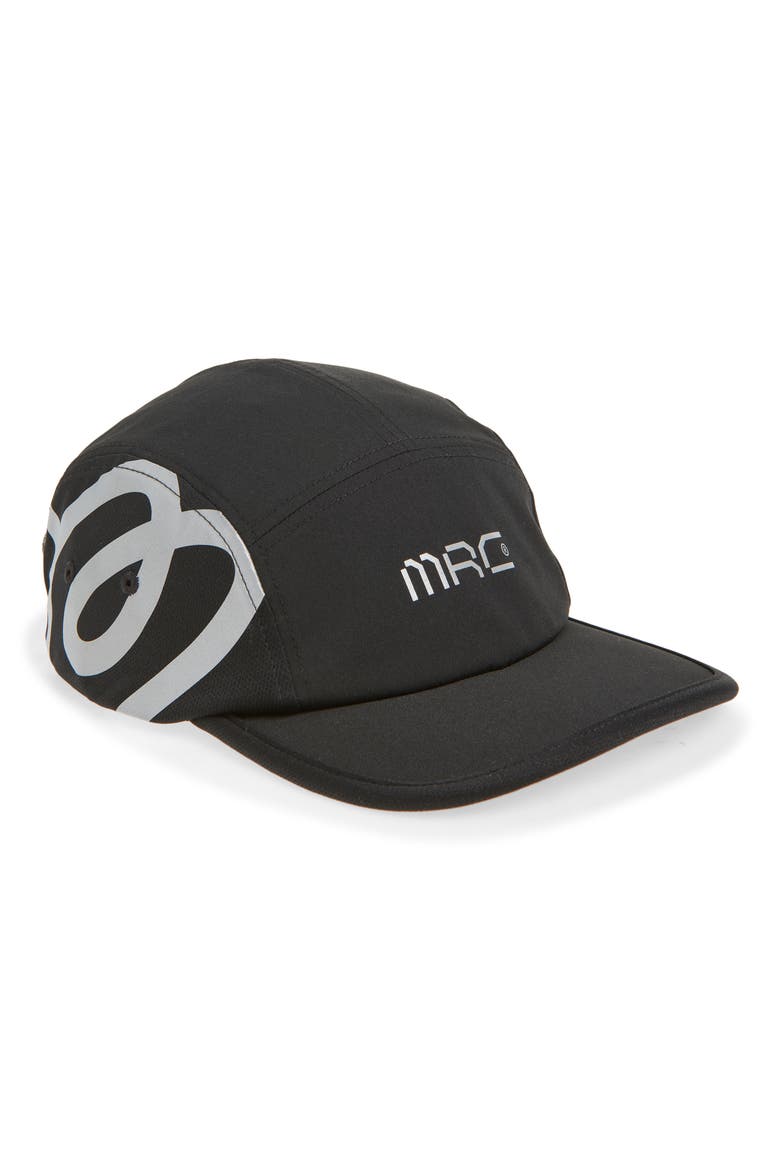 MRC Five-Panel Adjustable Camper Hat, Main, color, JET BLACK