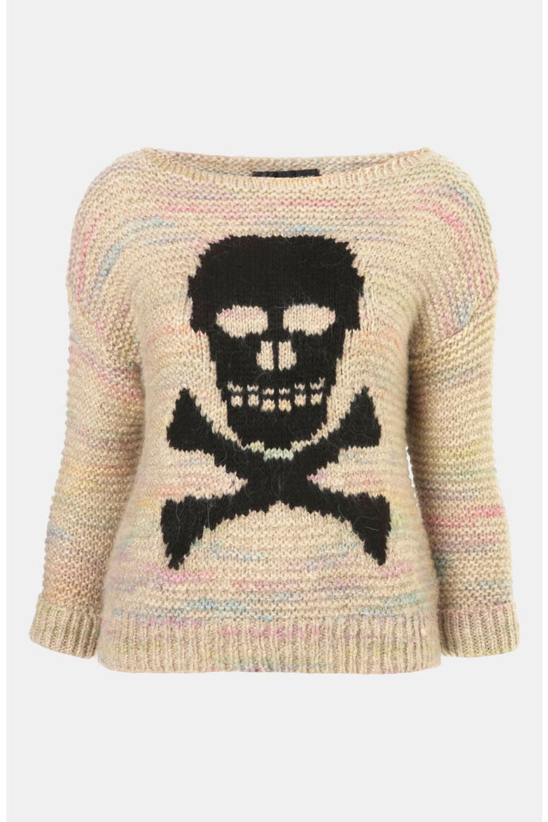 'Skull' Sweater, Main, color, MULTI
