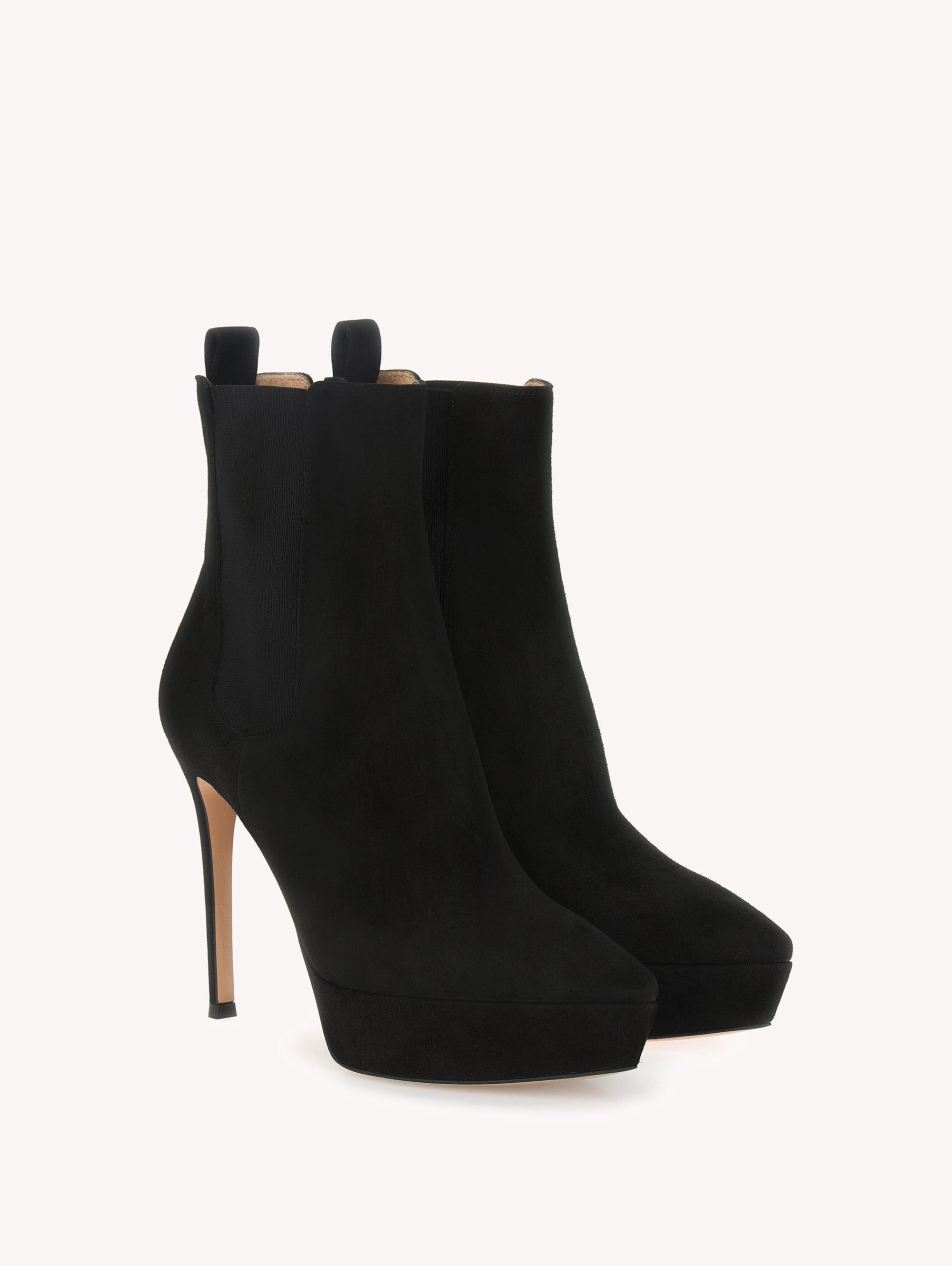 Kim Booties, Alternate, color, Black Suede