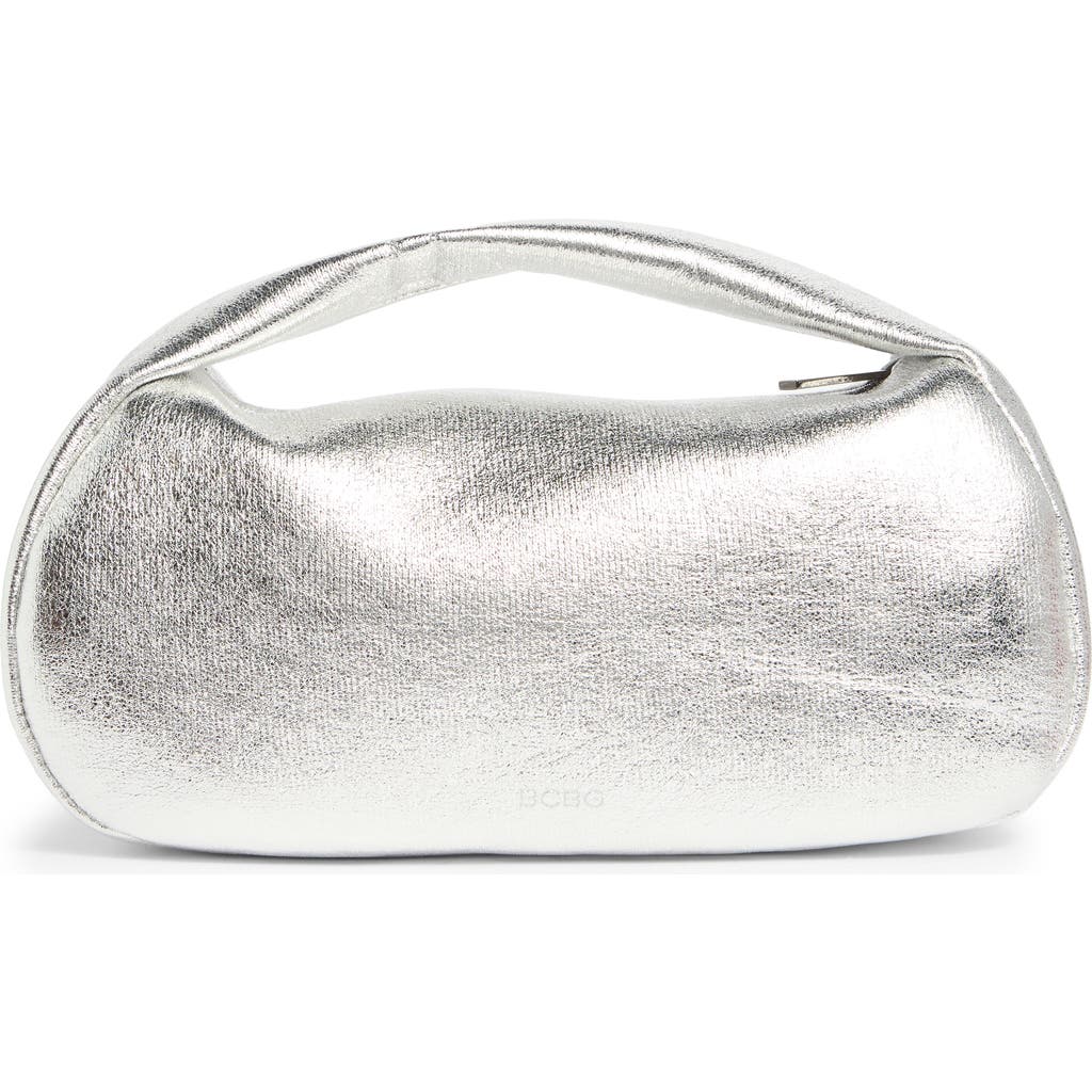 Bcbg Soft Mini Hobo Bag In Silver