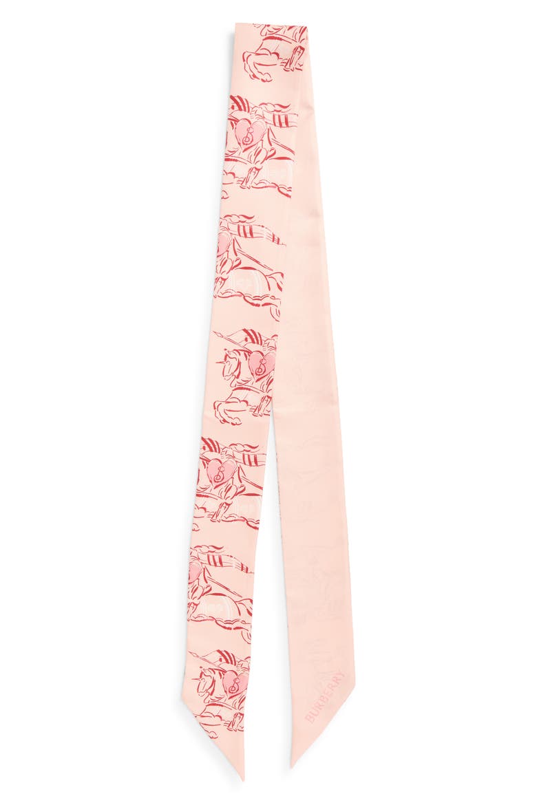 EKD Skinny Silk Scarf, Main, color, COMPACT PINK
