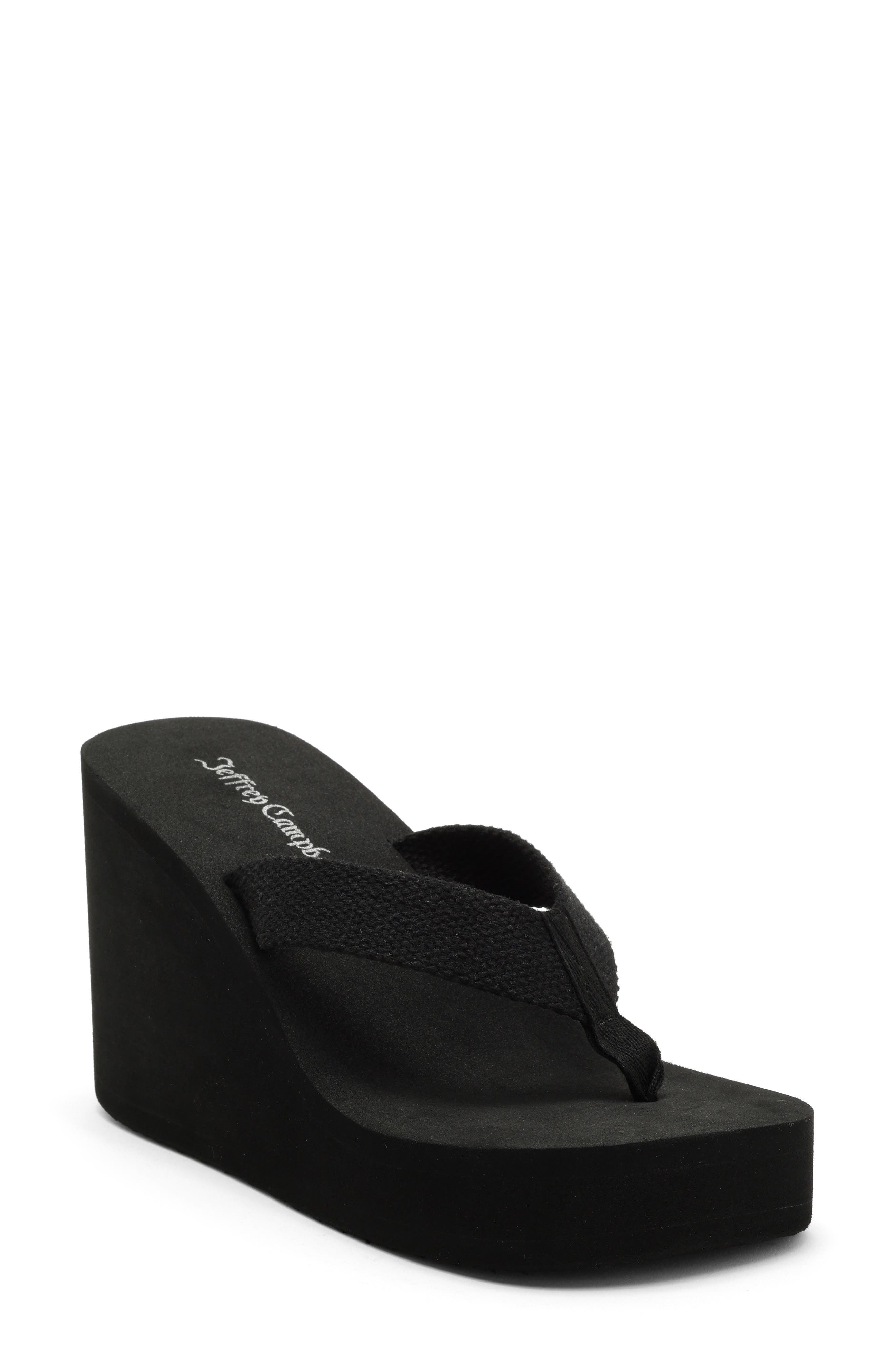Jeffrey Campbell Astria Platform Wedge Sandal, Main, color, Black