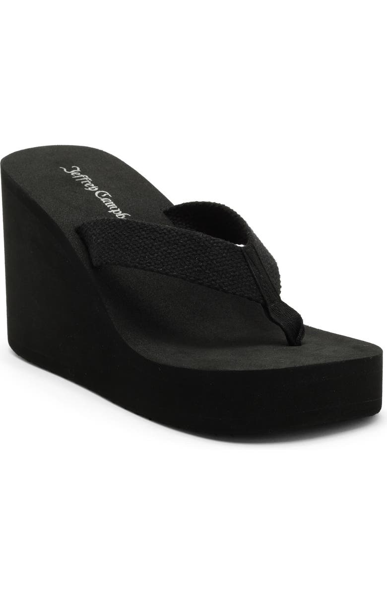 Jeffrey Campbell Astria Platform Wedge Sandal, Main, color, Black