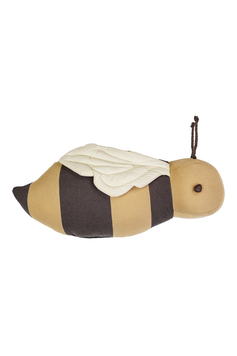 Buzzy Bee Cushion, Main, color, BLACK