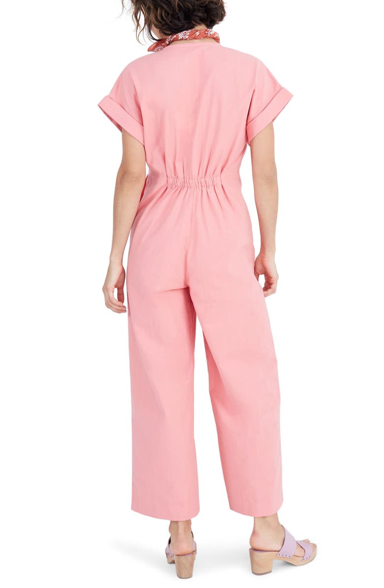 Madewell Button Front Day Jumpsuit, Alternate, color, 