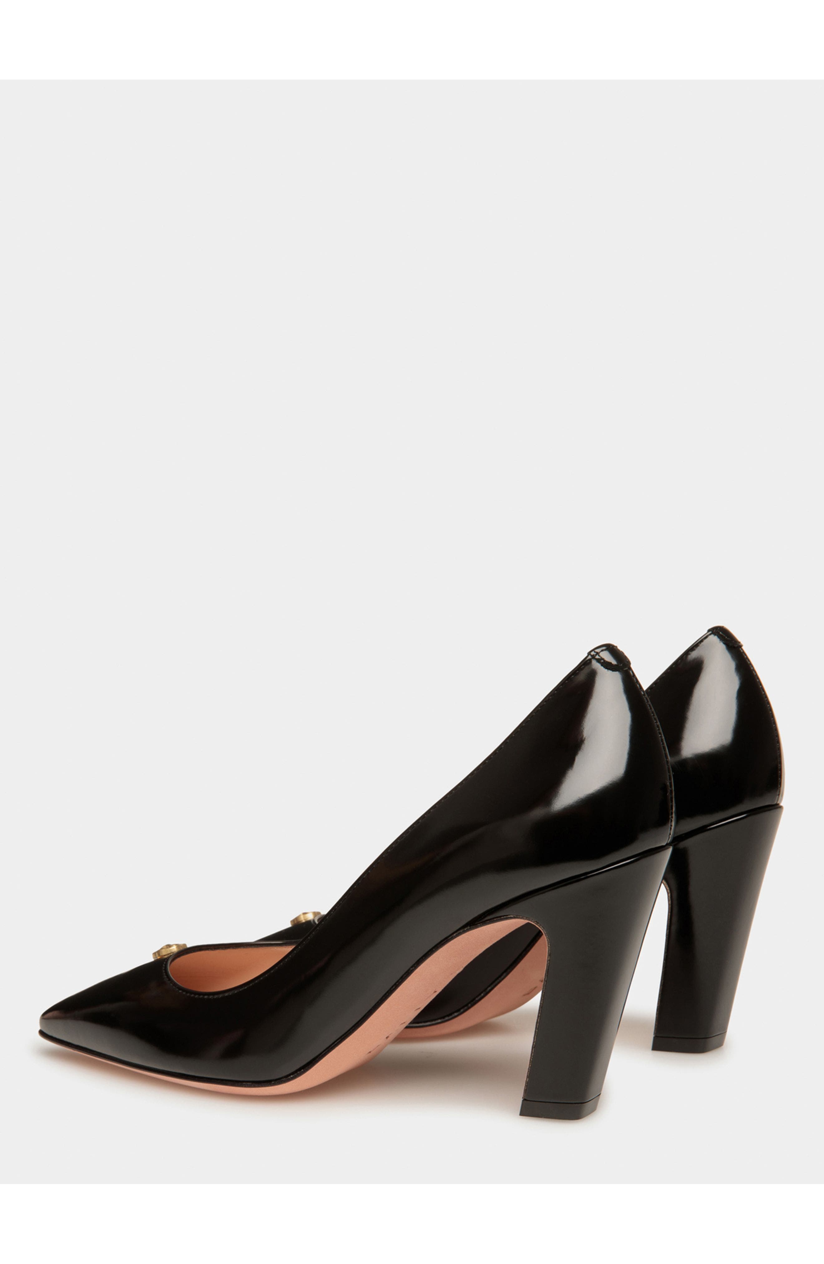 Bally Sylt Pump In Calf Leather, Alternate, color, Black