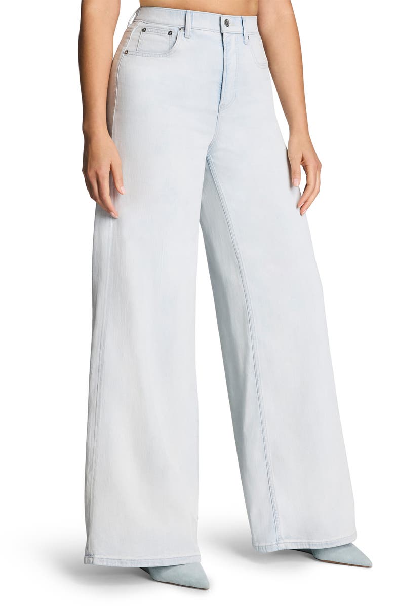 SPANX<sup>®</sup> Lightweight High Waist Superwide Jeans, Alternate, color, Sea Breeze