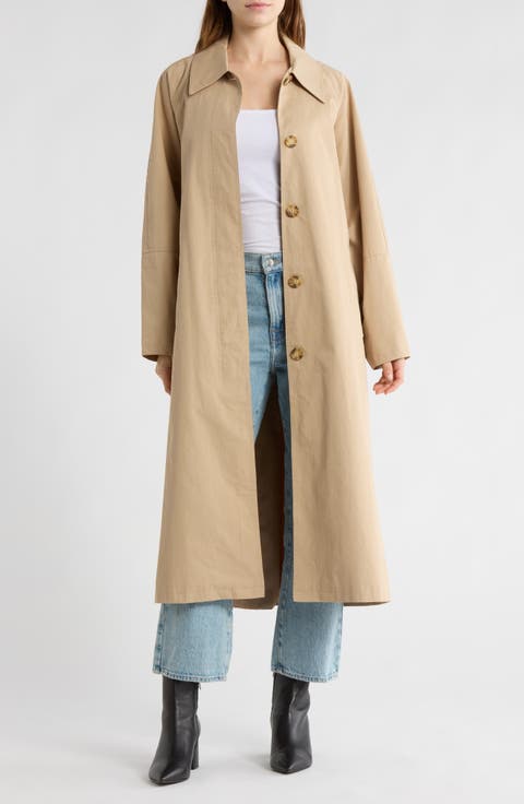 '90s Cotton Trench Coat