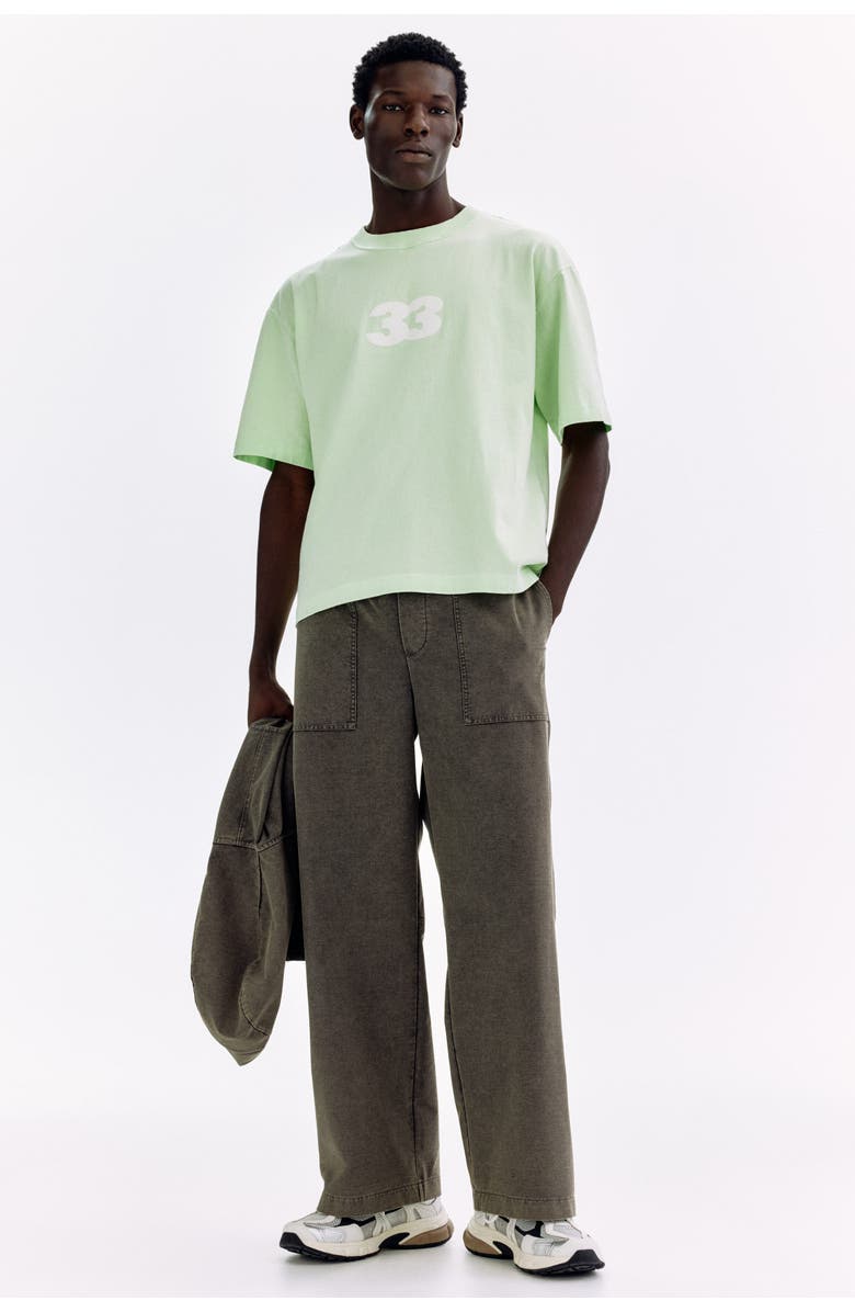 H&M Relaxed Fit Joggers, Alternate, color, Dark Gray