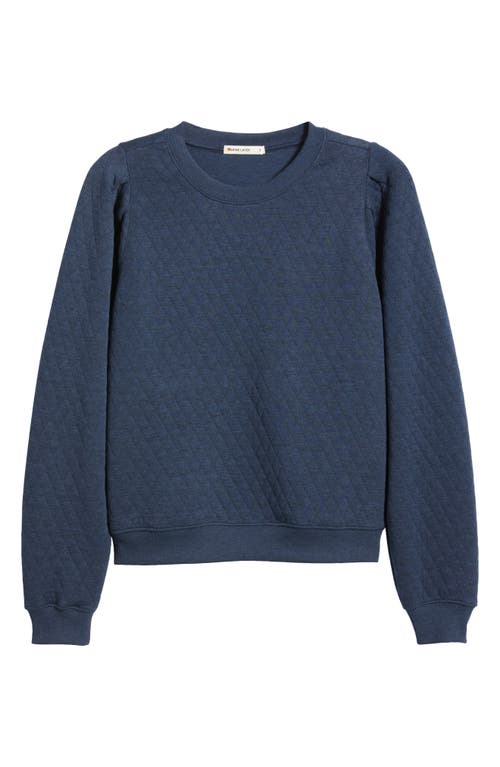 Marine Layer Corbet Quilted Sweatshirt In Oat Heather