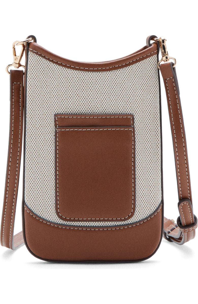 MANGO Phone Crossbody Bag, Alternate, color, Beige