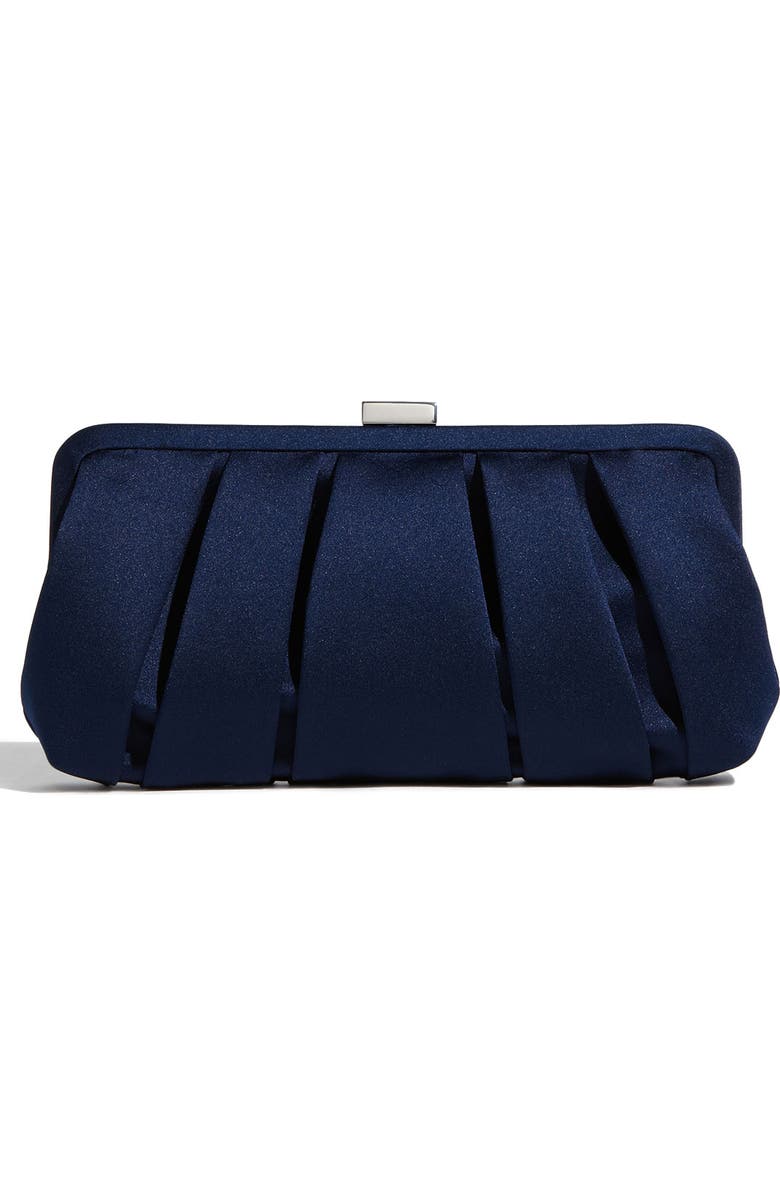 Nina 'Logan' Satin Clutch, Alternate, color,