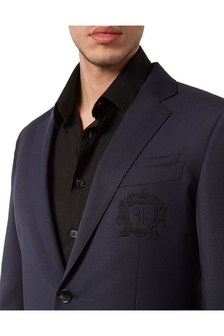 Blazer Embroidered Logo Men, Alternate, color, darkblue