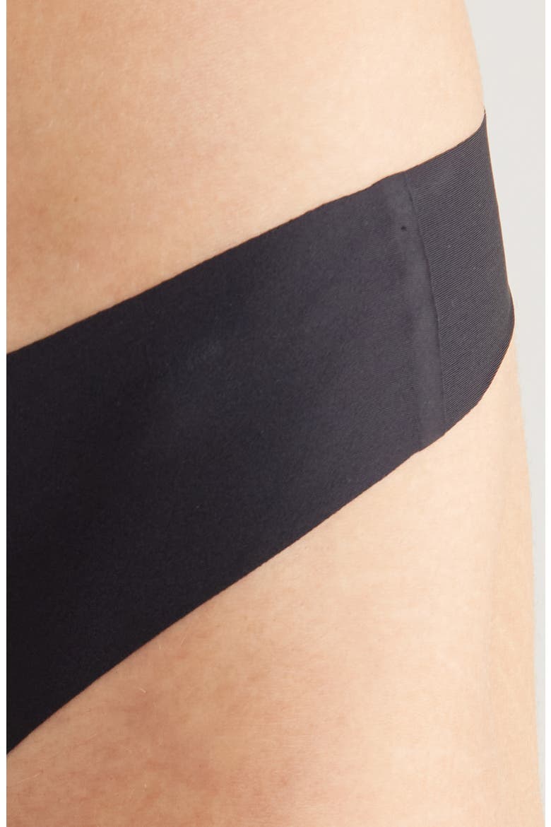 Uniq Seamless Thong, Alternate, color, BLACK