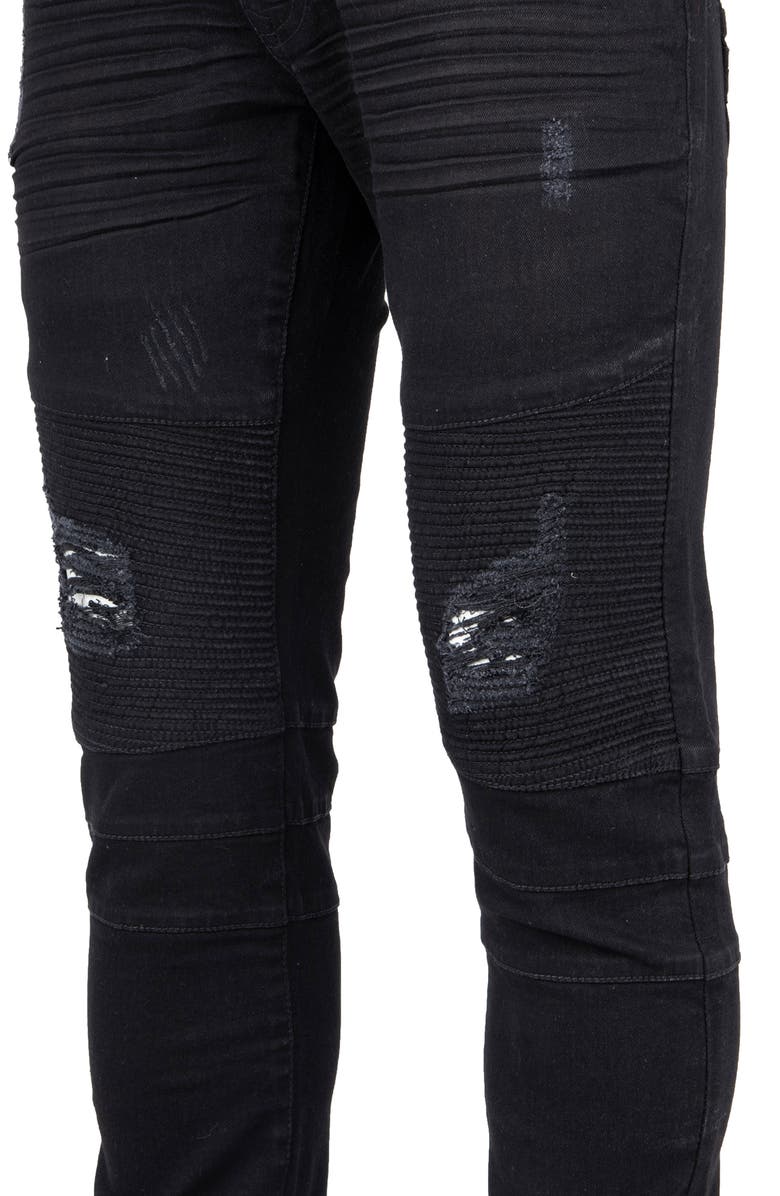 XRAY Rawx Skinny Fit Moto Jeans, Alternate, color,